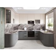 Кухонный гарнитур П-образный с витриной Неаполь 110 244